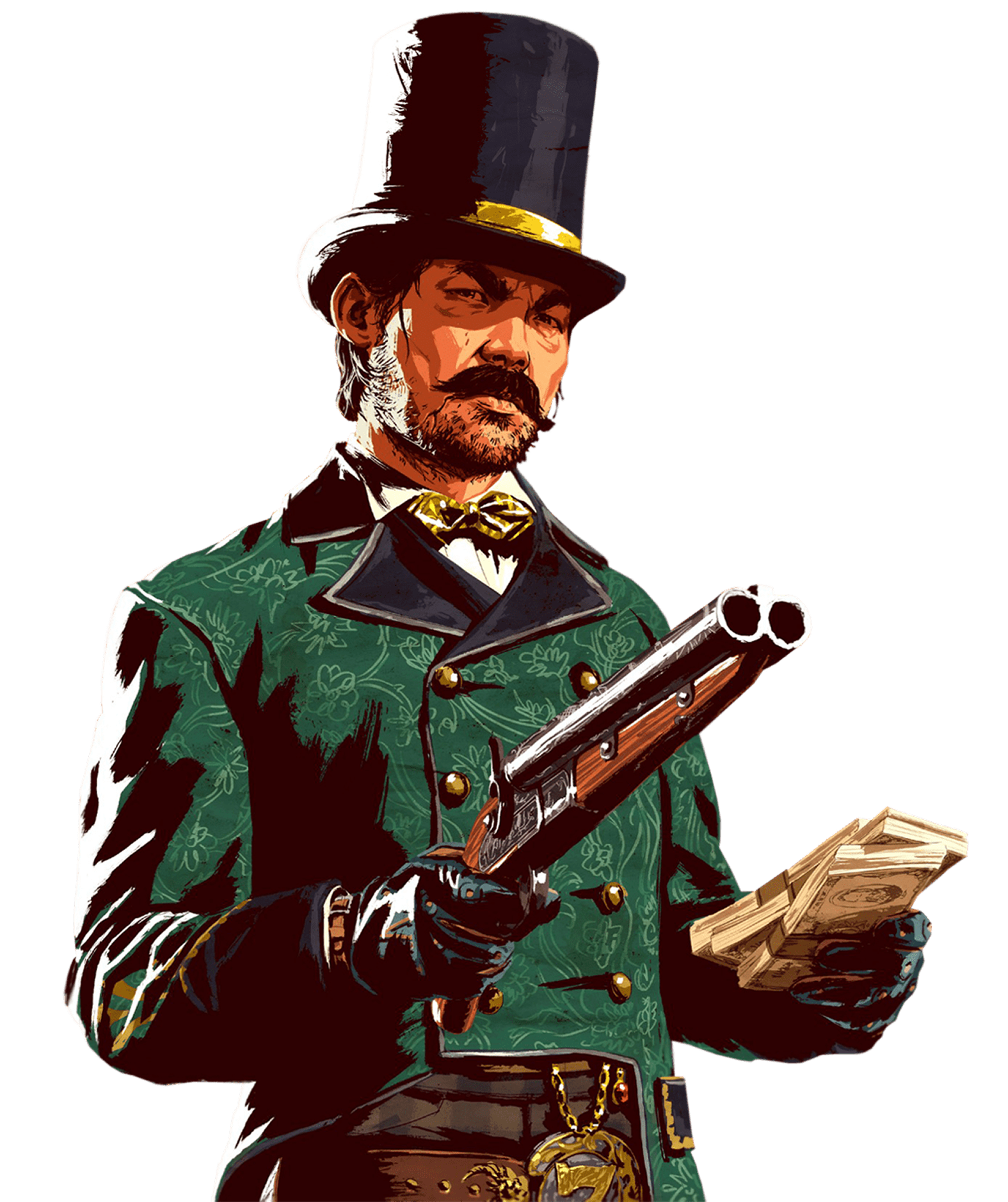 Western frontiersman in period clothing