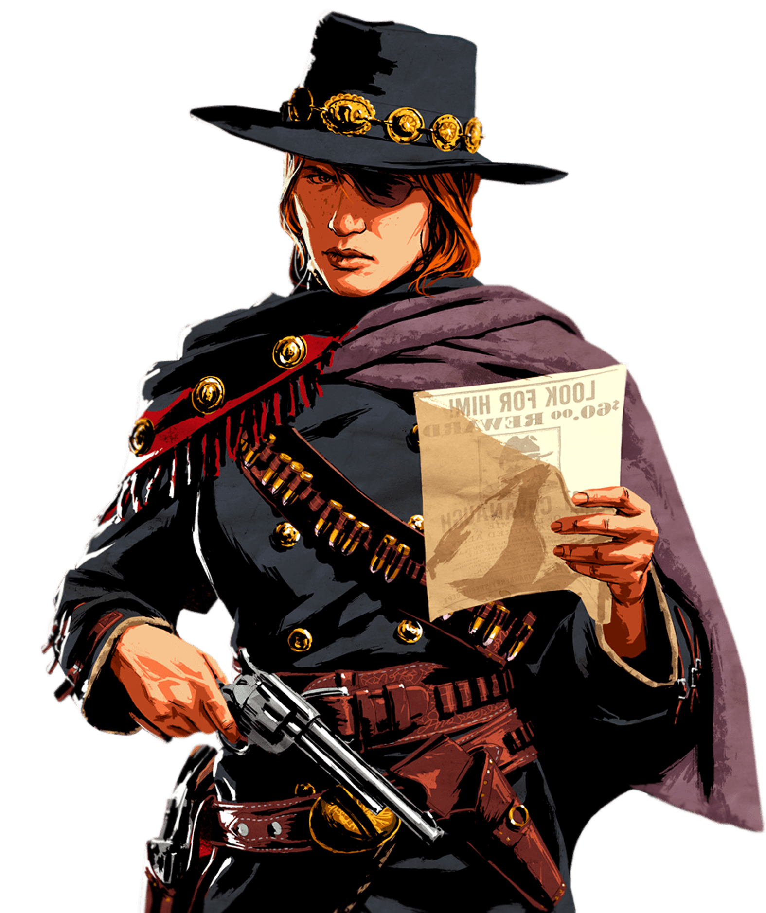 Frontier character in Wild West attire